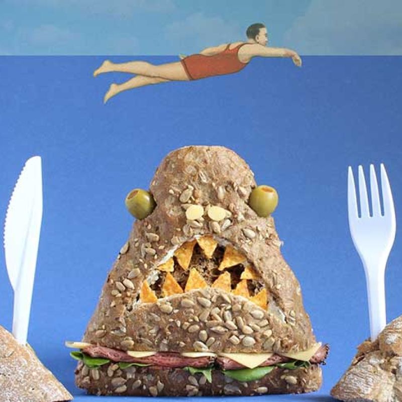 Sandwich monster panini d'artista
