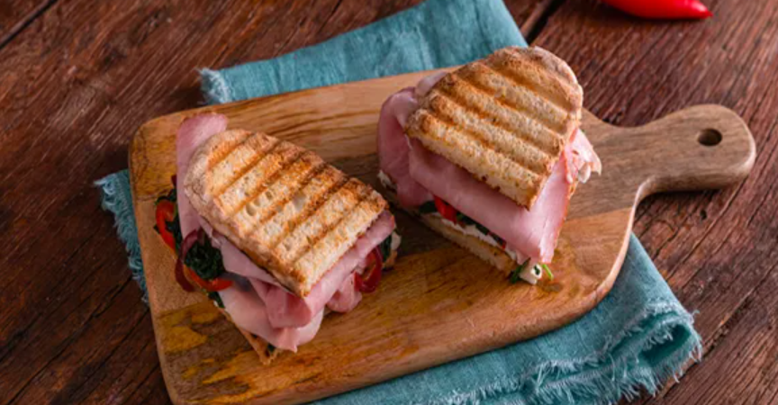 panino croccante con cotto