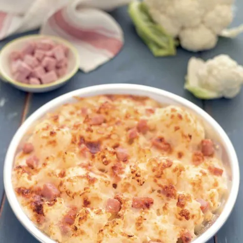 Cavolfiore gratinato con cubetti di cotto Negroni