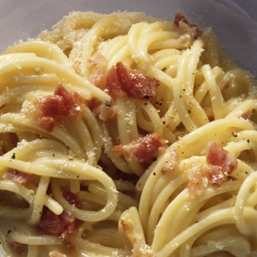 “Gricia” style spaghetti, the traditional recipe