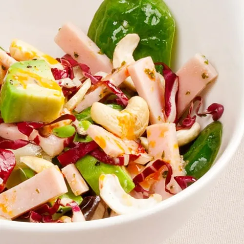 Insalata di avocado con petto di tacchino