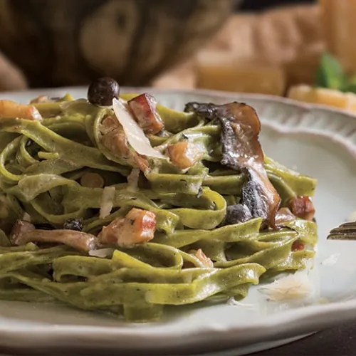 Pasta al pesto di spinaci, ricetta