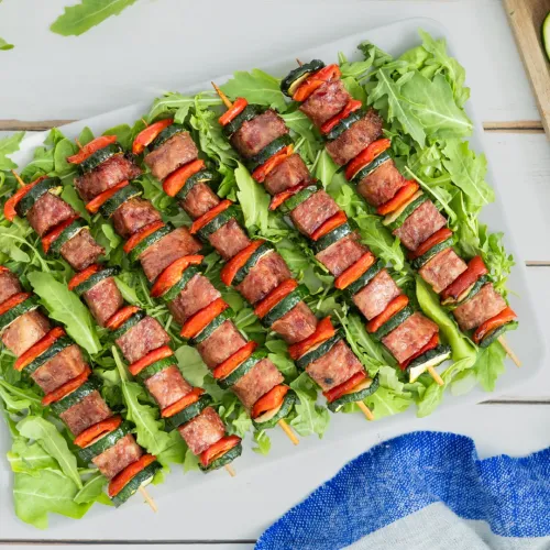 Spiedini di zampone Negroni e verdure 