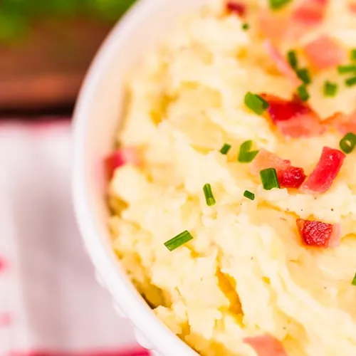 Purè con prosciutto cotto