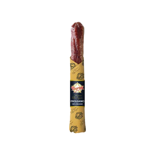 salame strolghino intero nella sua confezione di carta