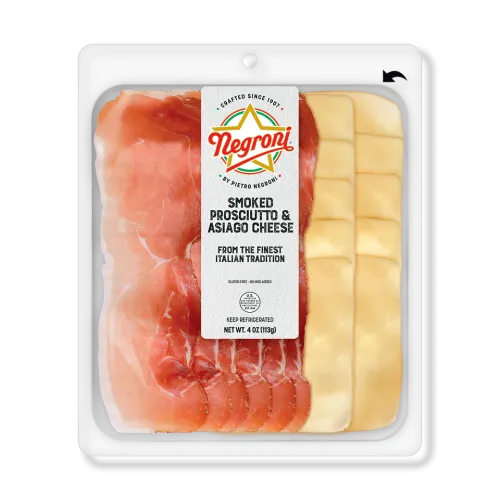 Smoked Prosciutto and Asiago Cheese