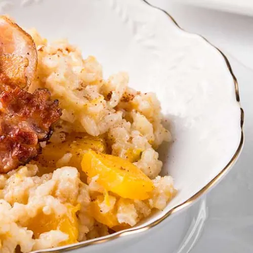 Risotto pancetta e zucca