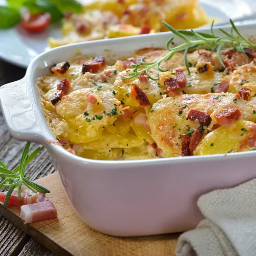 Sformato di patate con salame