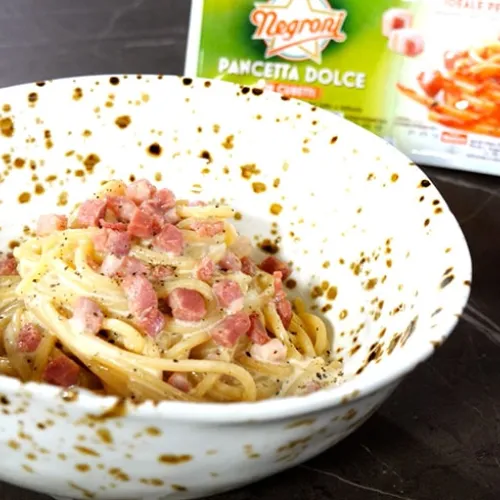 Spuma d'oro, la carbonara di Simone Rugiati